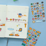 Removable stickers - Dailylike Line Holographic Removable Sticker Set of 8 Sheets