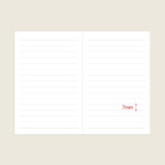 7mm Lined Pages - Indigo Official A6 Pocket Lined Notebook