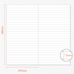 Size - Indigo Mind Snap Handy Lined Notebook