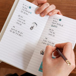 100gsm paper - Indigo Mind Snap Handy Lined Notebook