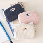 Romane Brunch Brother Mogry Corduroy Card Wallet