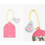 Unique matching charm & Colorful ball chain included - Romane Hello Korea Keyring With Matching Charm