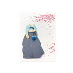 Blue - From&To Handmade Korean Traditional Hanbok Greeting Card