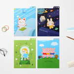 Bookfriends 3-in-1 Index Ruler B5 Pencil Board