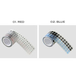 2 Option - ICONIC Doodle Kiss Cut Date Sticker Tape Roll