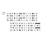 06 Black - ICONIC Doodle Kiss Cut Deco Sticker Tape Roll