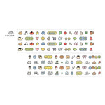 05 Color - ICONIC Doodle Kiss Cut Deco Sticker Tape Roll
