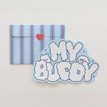 Shape Letter - Dailylike My Buddy Shape Letter And Envelopes Set 01-02