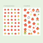 2 Option - 7321 Design Tomato Paper Decorative Sticker Set