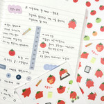 Bujo Supplies - 7321 Design Tomato Paper Decorative Sticker Set