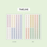 Time Line - 7321 Design My Flow Planner Sticker Set