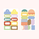 Pack of 4 Sheets - 7321 Design Dotty Scrap Write On Paper Sticker Pack