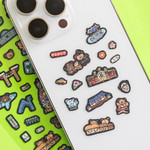 Phone Case Decorative - Romane Brunch Brother OBF Seoul Travel Holographic Sticker