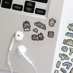 Laptop Decorative - Romane Brunch Brother OBF Seoul Travel Holographic Sticker