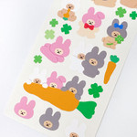 128 Rabbit Bear - roomroom Cute Decorative Sticker 127-134