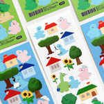 151 Nostalgia Dino - roomroom Cute Decorative Sticker 151-156