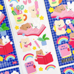 154 Let's Write a Diary - roomroom Cute Decorative Sticker 151-156