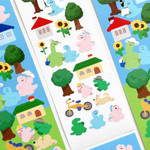 151 Nostalgia Dino - roomroom Cute Decorative Sticker 151-156