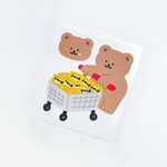 Cart Bear - roomroom Bear Removable Sticker