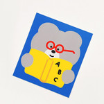 Gray Study Bear - roomroom Bear Removable Sticker