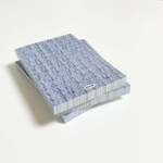 100 sheets - sand cake Blue Knit Memo Pad