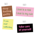 Pack of 16 Stickers - sand cake Lettering Transparent Sticker Pack 01