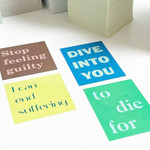 Clear Stickers - sand cake Lettering Transparent Sticker Pack 01