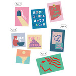 Pack of 16 sheets - sand cake Drawing Paper Sticker Pack