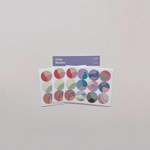 Pack of 3 sheets - sand cake Pattern Circle Paper Sticker Pack