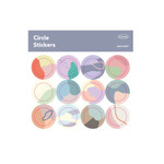 sand cake Pattern Circle Paper Sticker Pack