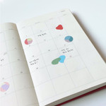 Perfect for Planner - sand cake Pattern Circle Paper Sticker Pack