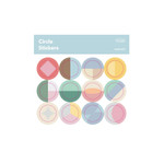 Circle Stickers - sand cake Marble Circle Paper Sticker Pack