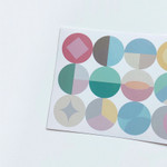 Marble Design - sand cake Marble Circle Paper Sticker Pack
