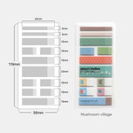Tab Size And Option - Be On D Short Translucent Highlighter Sticky Index Tab Set