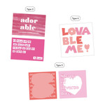 sand cake Pink Color Paper Sticker Pack