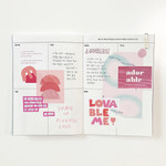 Usage example of sand cake Pink Color Paper Sticker Pack