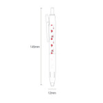 Size - Esther Bunny Clip 0.5mm Ballpoint Pen