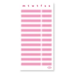 sand cake Berry Pink Weekly Checklist Notepad