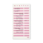 Wish List - sand cake Berry Pink Weekly Checklist Notepad