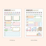 Pack of 10 sheets - 7321 Design All-in-One Review Sticker Pack