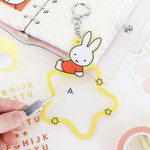 Custom Keyring - Miffy Custom DIY Name Keyring with Alphabet Stickers
