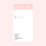 Credit - 7321 Design Day Point Lined Notebook