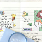 Lay Flat -7321 Design Day Point Lined Notebook