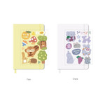 6 Colors - 7321 Design My Color My Day B6 Grid Notebook