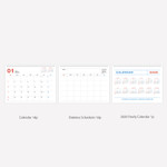 Calendar Pages - Indigo 2026-2027 Gibon 18 Months Desk Calendar
