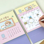 220gsm paper - Indigo 2026-2027 Mindfulness 18 Months Desk Calendar