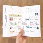 Handy Size - Be On D Sequence to Sequence 6-Month Hourly Schedule Undated Weekly Planner