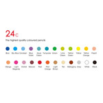 24 color - Dong-A Ardor 2mm Slim Twistable 24-Colored Pencil Set