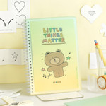 01 Lime Yellow - Iconic Double-Sided Non-Stick A5 Sticker Storage Book