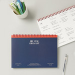 Navy - Antenna Shop Table Talk Mid Year B5 Dateless Checklist Weekly Planner